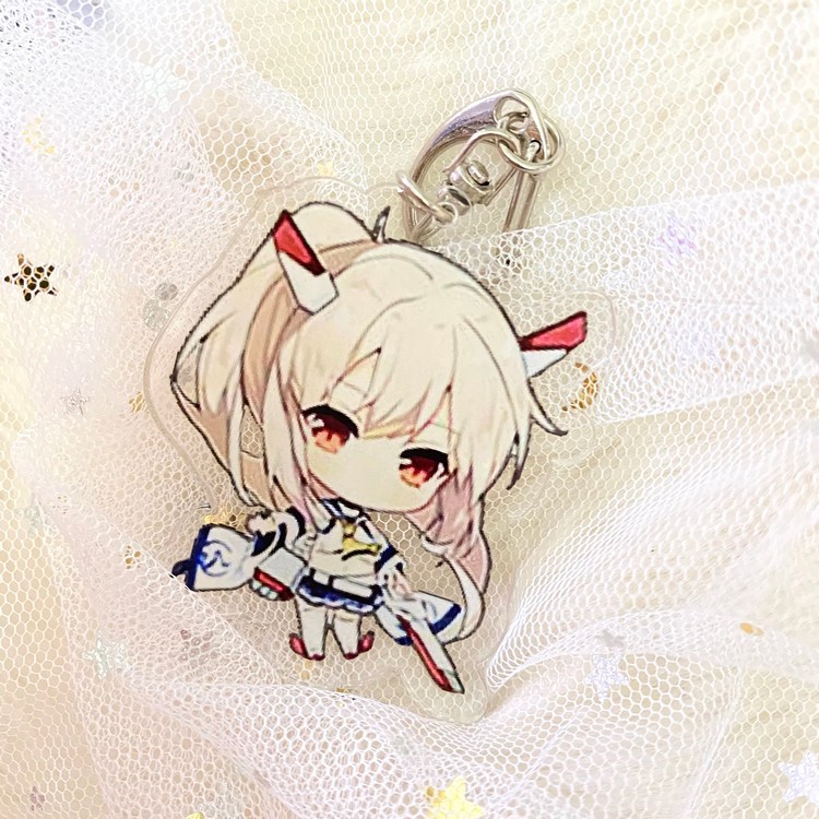 ( Mica trong acrylic) Móc khóa Azur Lane ver cute in hình anime chibi