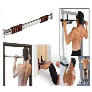 Xà đơn treo tường nhập khẩu không cần bắt vít độ dài tùy chỉnh theo kích thước cửa từ 80cm đến 130cm