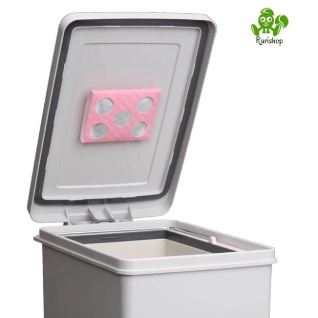 Miếng dán khử mùi thùng rác Nhật Bản (khử mùi hôi của rác sinh hoạt, bỉm tã giấy, thùng rác nhà vệ sinh)