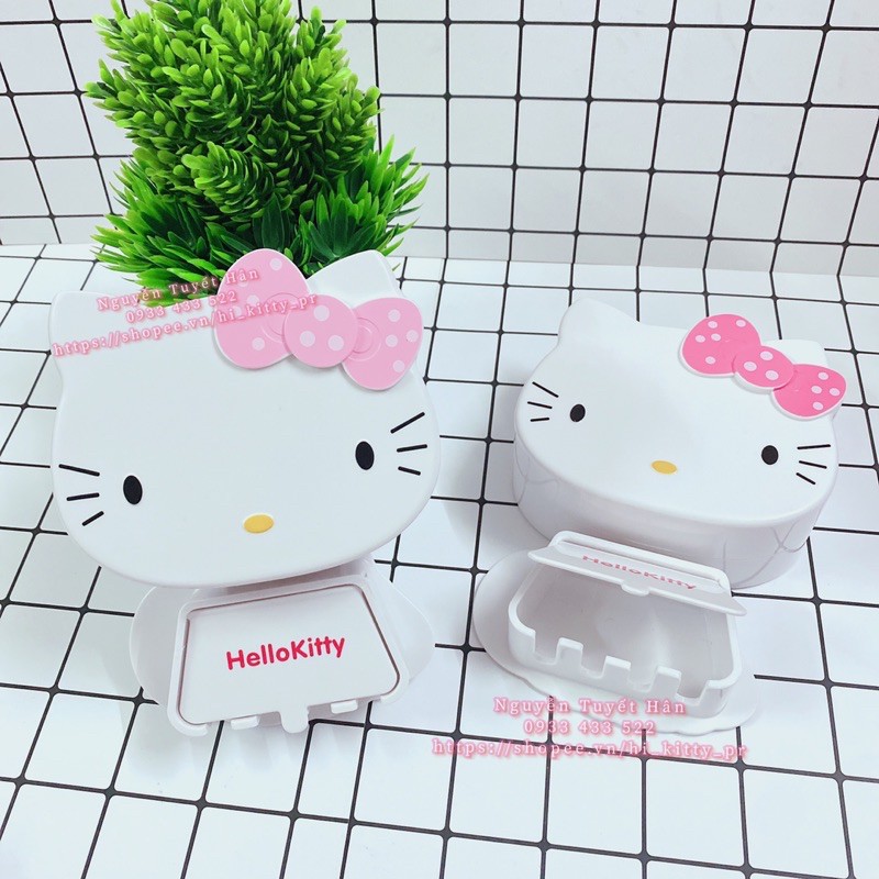 Giá treo bàn chải răng đa năng Hello Kitty