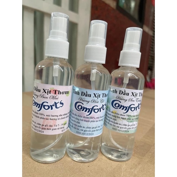 Xitj thơm quần áo hương hoa sen 100ml