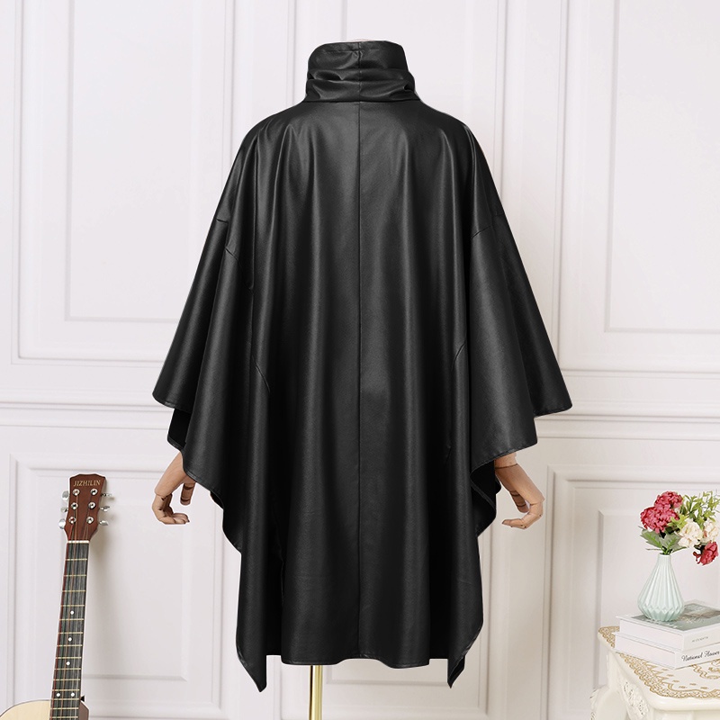Áo poncho ZANZEA màu trơn dáng rộng cổ lọ không tay phong cách vintage thời trang cho nữ | BigBuy360 - bigbuy360.vn