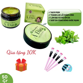 Tặng cọ_mặt nạ rau diếp cá ả đào dưỡng da giảm mụn/ mặt nạ diếp cá handmade mộc nhan thải độc, giảm sưng đỏ nhanh chóng