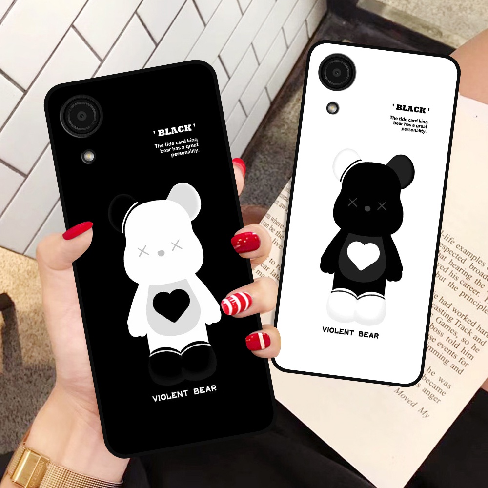 Ốp lưng Samsung A03 Core in hình họa tiết Mountain, Be@rbrick dễ thương (T13 - T18)