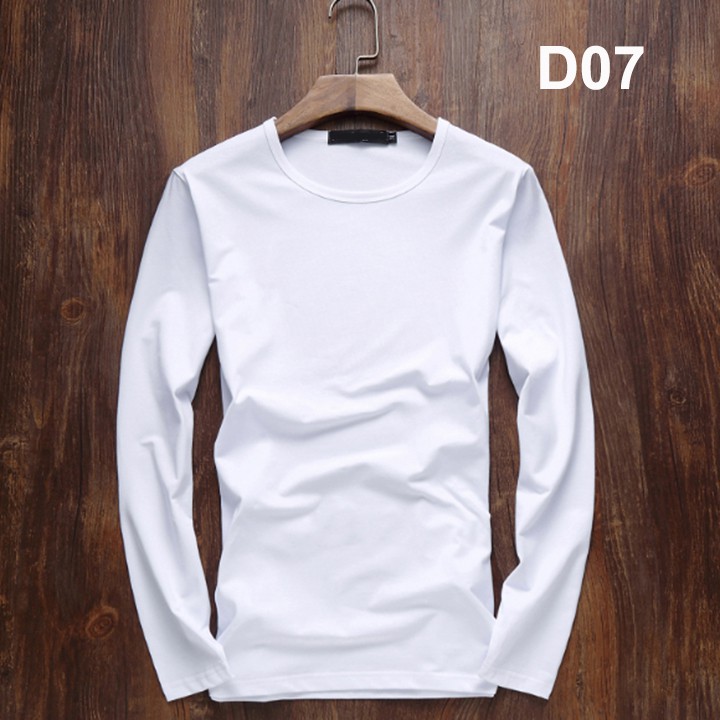 [Hot Sale ] Áo phông nam dài tay cổ tròn nhiều màu - không nhăn mềm min thấm hút mồ hôi