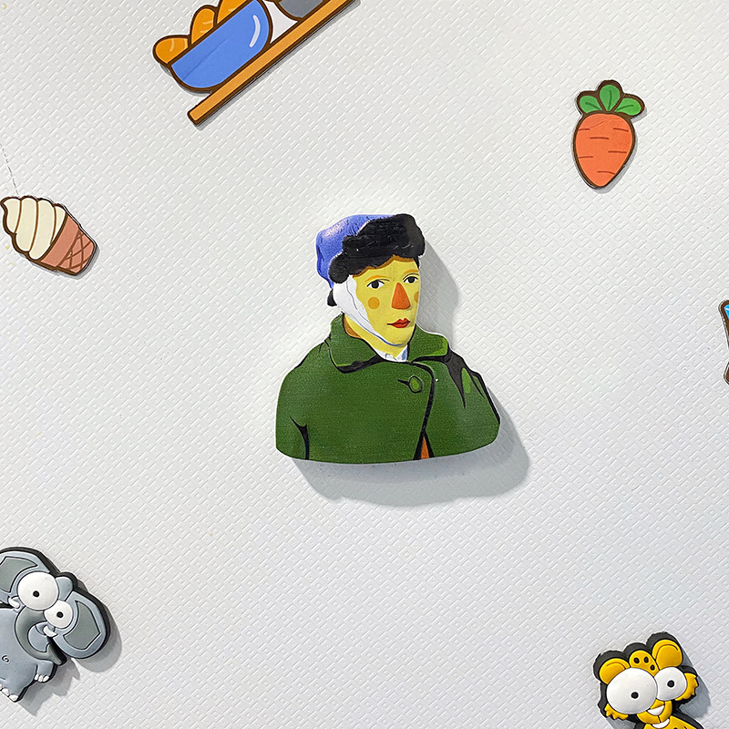 Nam Châm Dán Tủ Lạnh Họa Tiết Hoạt Hình Đáng Yêu Bằng Nhựa Resin