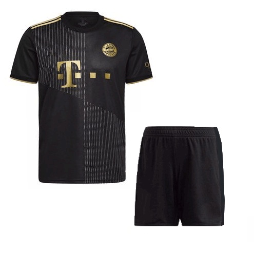 Bộ quần áo bóng đá CLB Bayern Munich thun lạnh đen phối vàng đồng