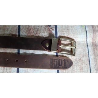Thắt lưng 501 da bò, khóa đồng