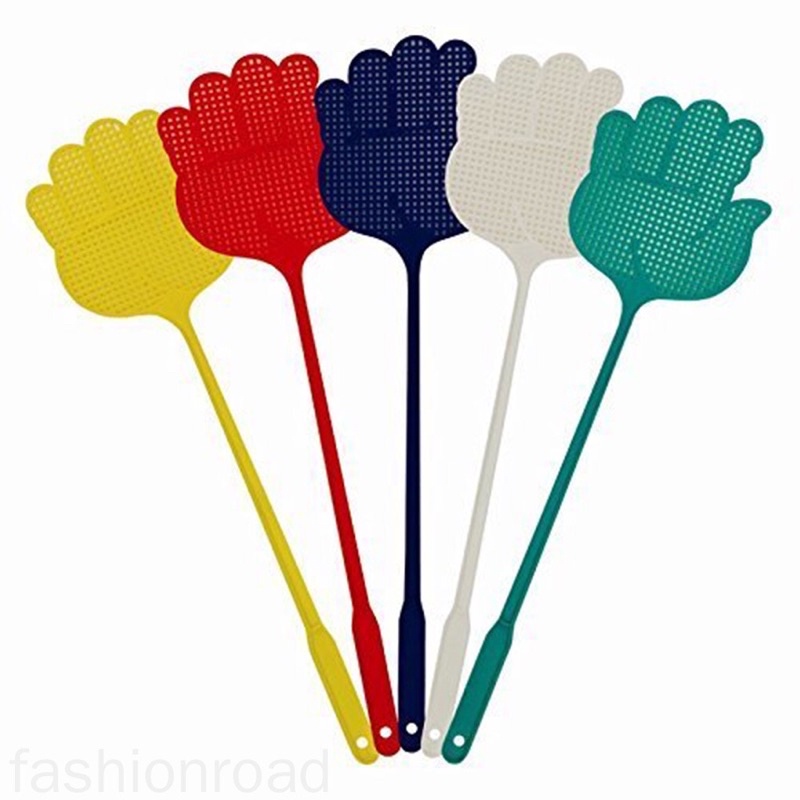 Set 10 cây vỉ đập ruồi bằng nhựa nhiều màu sắc gửi ngẫu nhiên