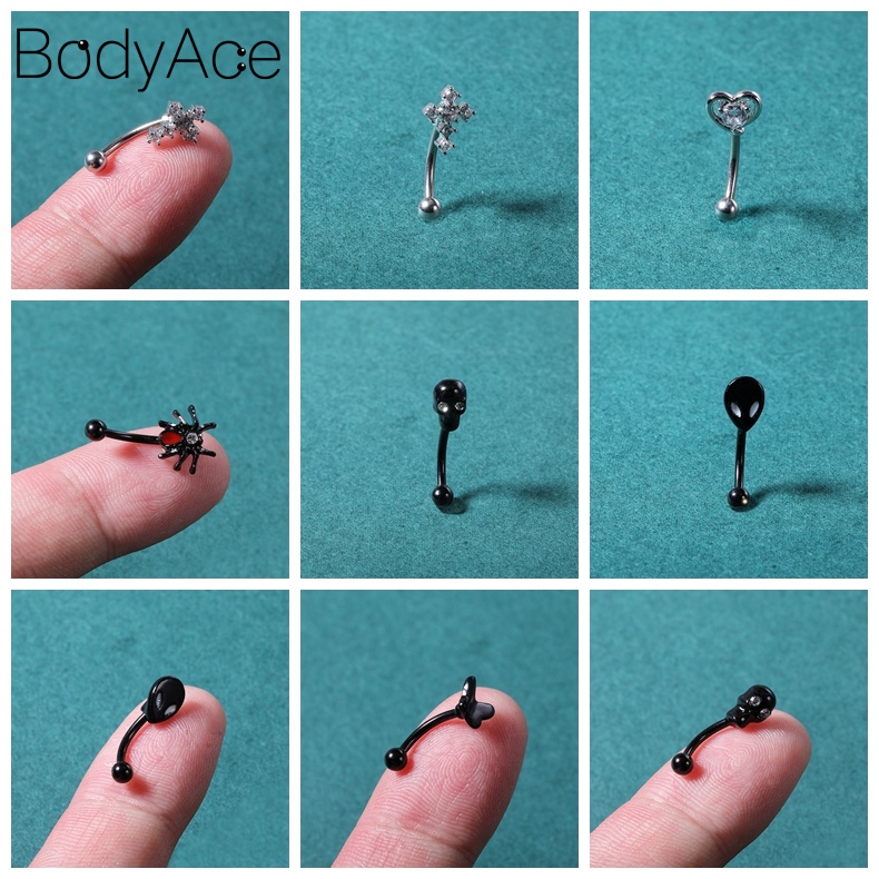 1 Khuyên Xỏ Lông Mày / Môi / Môi Bằng Thép Không Gỉ Hình Hoa / Người Ngoài Hành Tinh Helix Rook