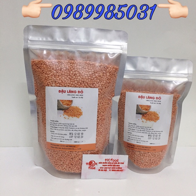 Đậu Lăng đỏ túi zip 500g