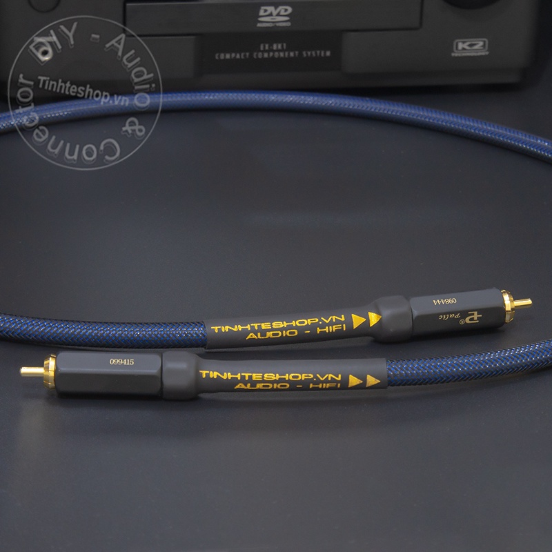 Cáp digital 75 Ohm lõi đồng mạ bạc DIY 0.3M đến 5M - Dây coaxial 75Ohm lõi bạc HIFI