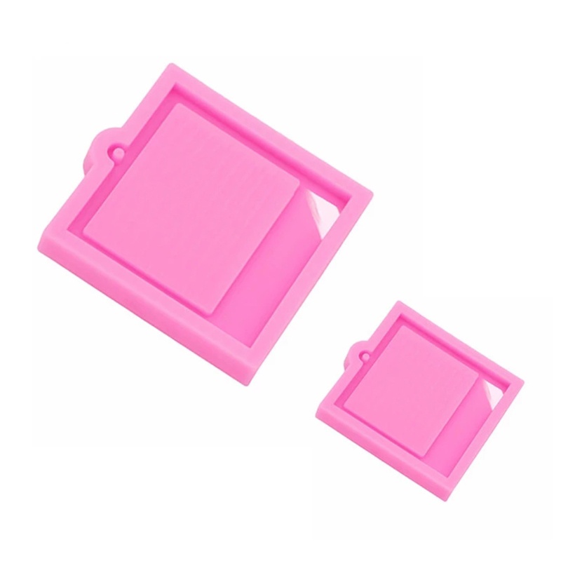 1 Set Khuôn Silicone Làm Móc Khóa Hình Khung Ảnh
