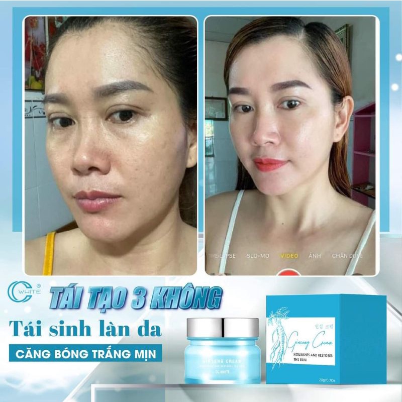 Kem face tái tạo CC WHITE tặng mặt nạ  Còn hàng