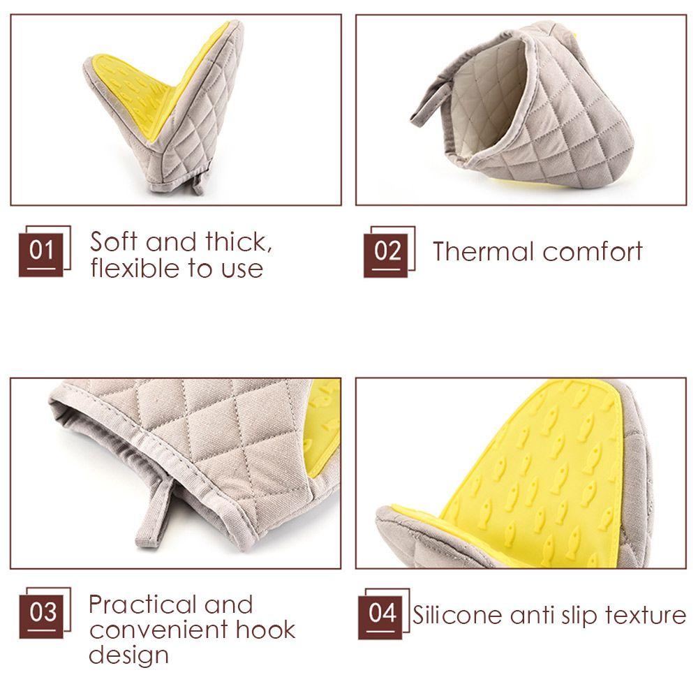 Găng Tay Silicone Cách Nhiệt Chống Bỏng Tiện Dụng