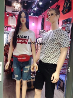 Combo manocanh nam nữ thời trang(có tóc)