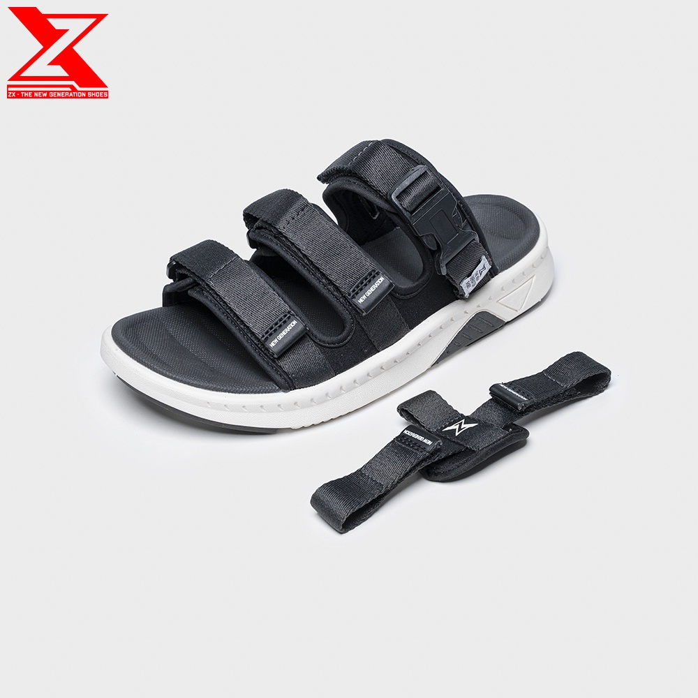 [Mã BMLTA50 giảm 10% đơn 150K] Giày Sandal Nam ZX 3715 quai ngang đế bằng Bubble T