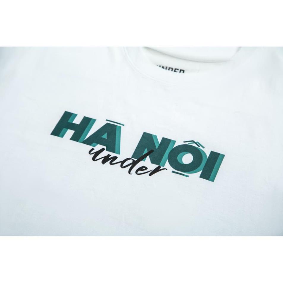 Áo Thun Tay Lỡ UNDER Hà Nội Áo Phông Cotton Nam Nữ Unisex - In Hình Local Brand Streetwear Oversize Form Rộng ! ! Xịn