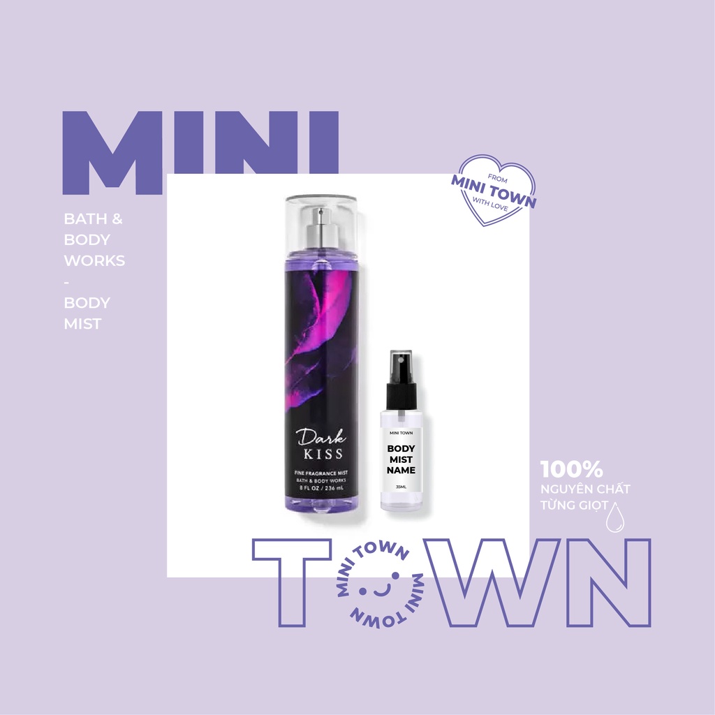 DARK KISS - Xịt Thơm Lưu Hương Toàn Thân Bath & Body Works Fine Fragrance Mist