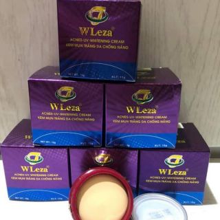 Kem ngừa mụn trắng da chống nắng WLeza 15g