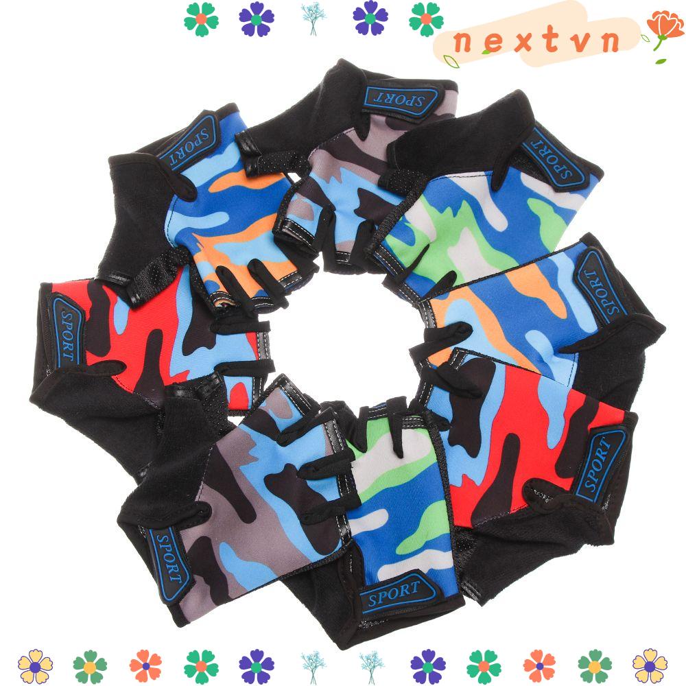 Găng tay xe đạp ngụy trang chống trượt cho bé