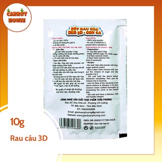 Bột rau câu con cá dẻo 3D