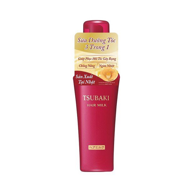 Sữa dưỡng tóc chống nắng - Phục hồi hư tổn TSUBAKI HAIR MILK 100ml (HSD:2/2023)