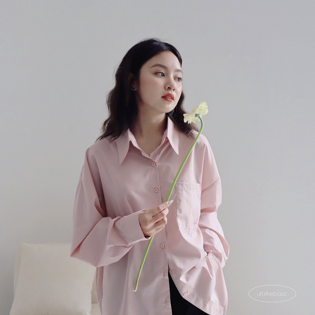 [Mã SKAMFSW175 giảm 10K đơn 50K] Áo sơ mi dài tay vải thô mềm - Poplin Shirt - ufo.thebasic | BigBuy360 - bigbuy360.vn