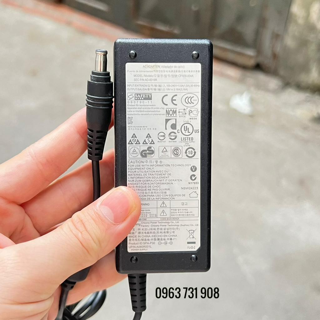 Sạc laptop samsung 19v 3.16A chính hãng