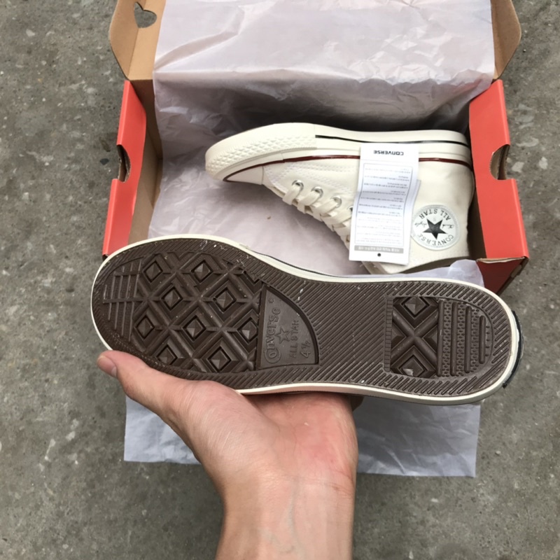 Giày thể thao Con ver.se trắng kem cao nam nữ