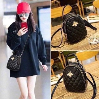 Balo ong Đen 3 ngăn có thể đeo chéo
