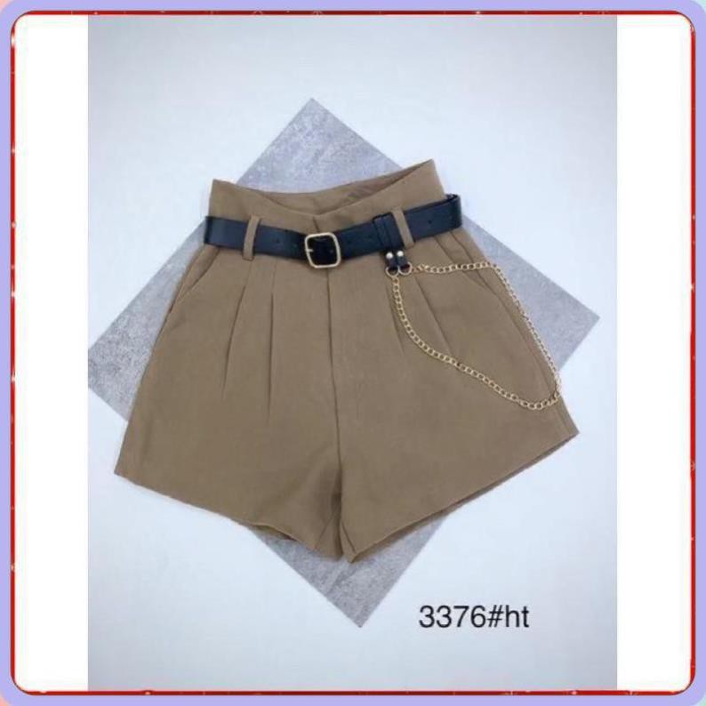 Quần Short Nữ Kèm Đai Quần Sooc Đùi Nữ Kèm Đai Sang Chảnh Chất Dày Dặn Mềm Mát Dễ Phối Đồ Tôn Dáng.  [ HÀNG CAO CẤP ] | BigBuy360 - bigbuy360.vn