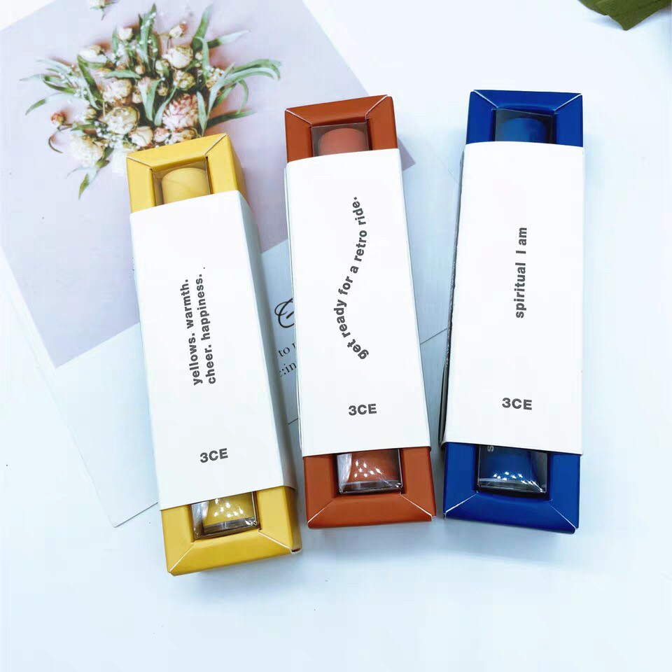 [Hot]Son kem 3CE Speak Up chính hãng vỏ màu xanh dương mẫu 2020 Velvet Lip Tint TAUPE DAFFODIL