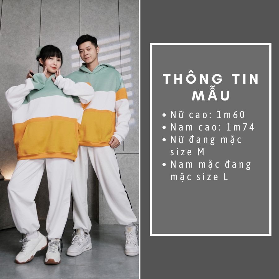 Áo Hoodie Nam Nữ Form Rộng Chất Nỉ Bông Cao Cấp Thiết Kế Mũ To Lớn 3 Màu Nổi Bật Cam Xanh Trắng Đen Thương Hiệu GUF | BigBuy360 - bigbuy360.vn
