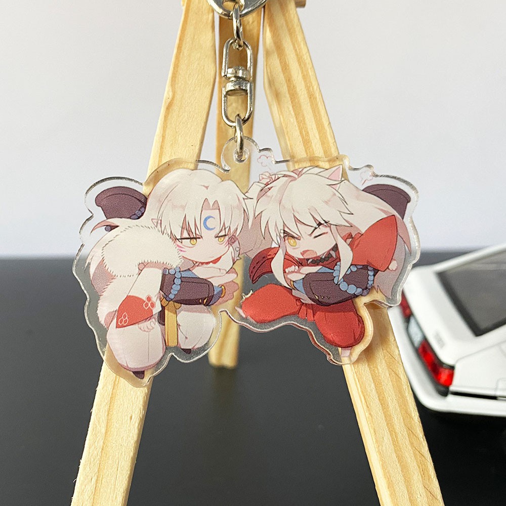 Móc Khóa Hình Inuyasha Bằng Acrylic Thời Trang