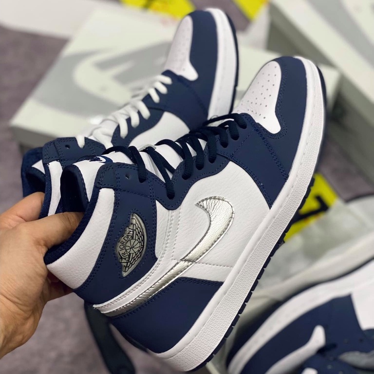 GIày Sneaker Cổ cao Jordan 1 High Top Midnight Navy 2021