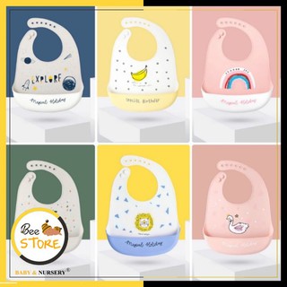 Yếm ăn dặm Muslin, Yếm silicon cao cấp Muslin Tree cho bé