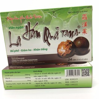 Viên ngậm giảm ho la hán quả