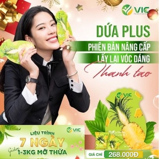 Kẹo Dứa Plus  VIC 7 ngày giảm nhanh 2-3 ký / 7 viên / 7 ngày 1Túi