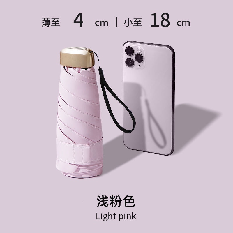 Dù Gấp Chống Tia Cực Tím Chống Mưa Nắng Nhỏ Gọn 50% Cho Nữ