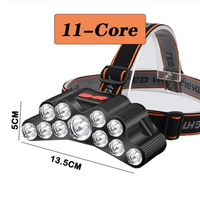 Đèn Led Câu Cá 11 Bóng Siêu Sáng Có Thể Sạc Lại Tiện Dụng