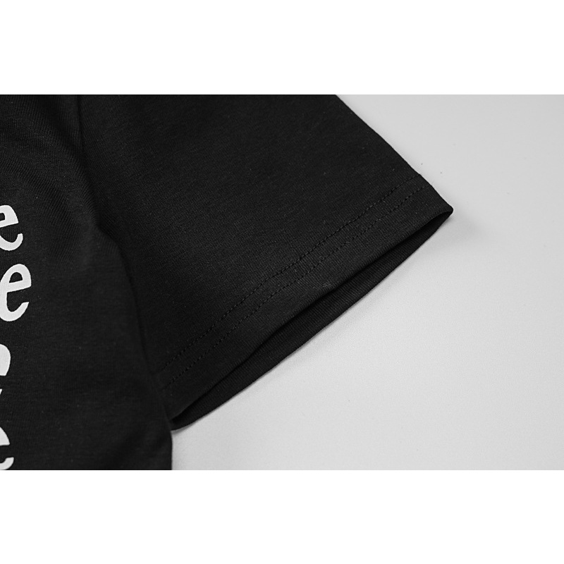 Áo Thun Tay Ngắn Cổ Tròn In Chữ Thời Trang Cho Nữ