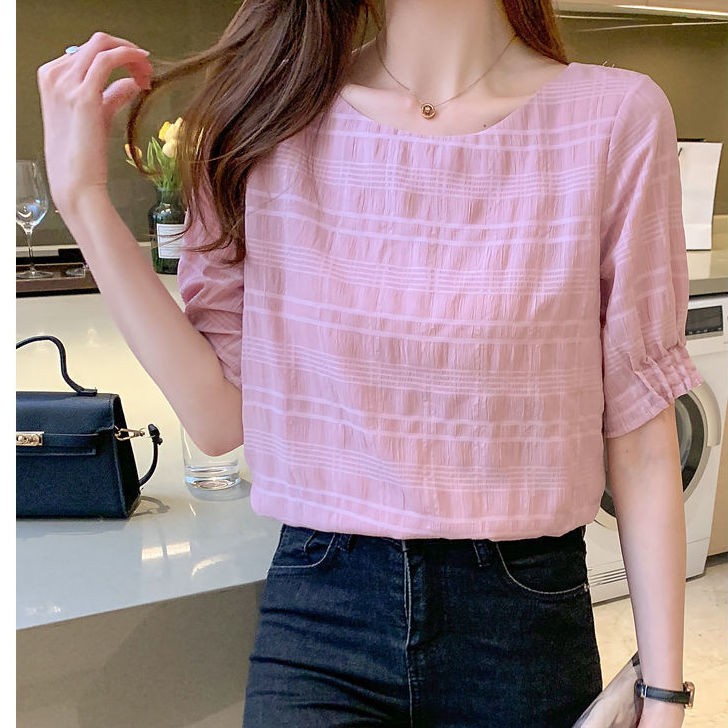 [MURIOKI] Áo Sơ Mi Dáng Rộng Thời Trang Mùa Hè Hàn Quốc Dễ Phối Đồ Dành Cho Nữ