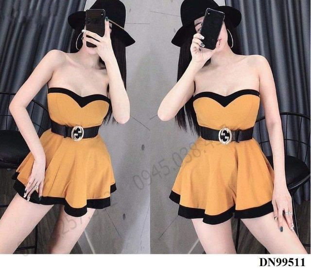 Đầm xòe cúp sexy phối ren