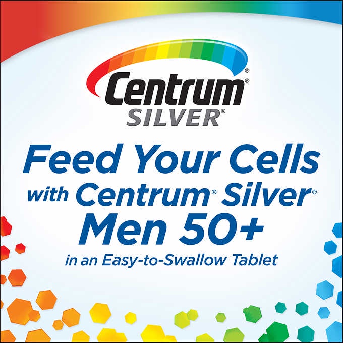 Centrum Silver Men 50+ Vitamin tổng hợp Centrum Men 50+ Mẫu mới 275 viên của Mỹ