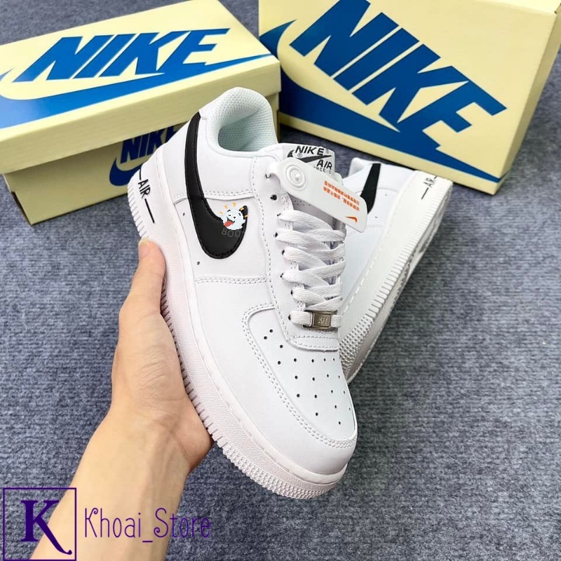 Giày AF1 Trắng Vệt Đen Air_Force Hàng Cao Cấp Full Size Full Box (Hàng Mới Về)