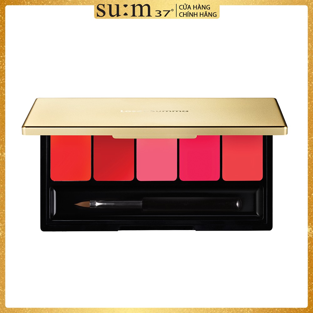 [HB Gift] Bảng Son lì hoàng kim dưỡng ẩm 5 màu Su:m37 Losec Summa Elixir Golden Lipstick 4g Gimmick | BigBuy360 - bigbuy360.vn