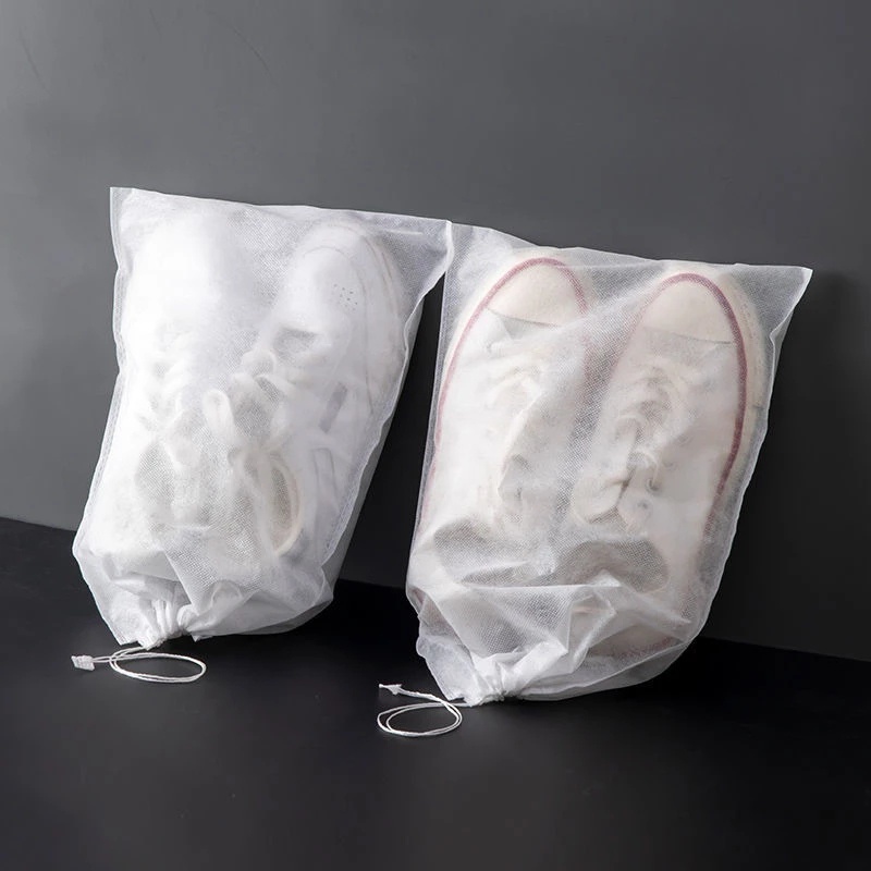Set 5 Túi Đựng Quần Áo/Giày Dép Bằng Vải Không Dệt Chống Bụi Chống Ẩm Tiện Dụng