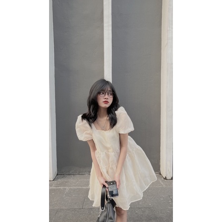 VÁY BABYDOLL 2 LỚP ẢNH CHỤP THẬT