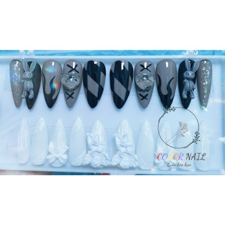 Nail box - Móng up thiết kế : Thỏ đen cute